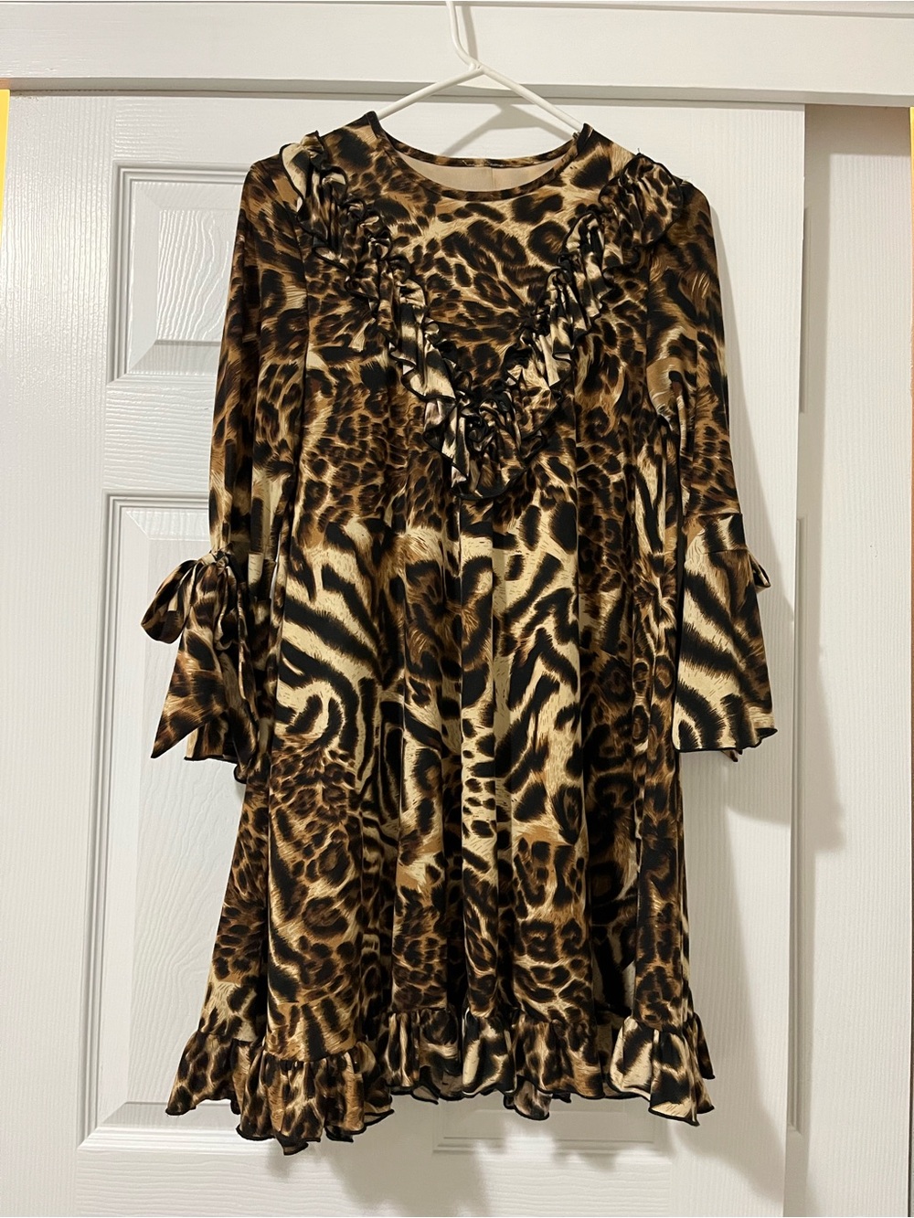 Zadie B’s  Animal Print Ruffle top